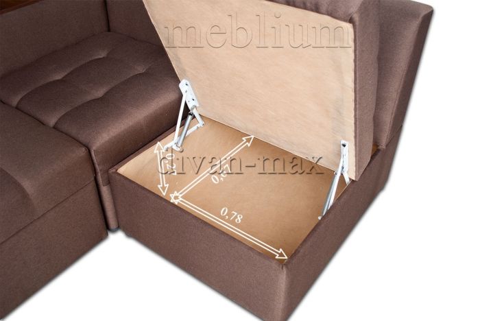 ПРОДАНО (МОЖНО ПОД ЗАКАЗ) Угловой диван Голливуд -76 BAHAMMA_PION