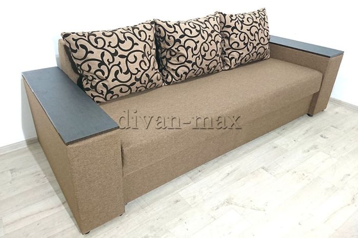 ПРОДАНО (МОЖНО ПОД ЗАКАЗ) Диван Максимус -89 (Большое спальное место+Ниши в быльцах) BEIG_VENZEL