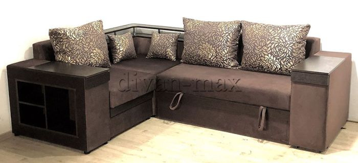 Угловой диван Монреаль с баром -89