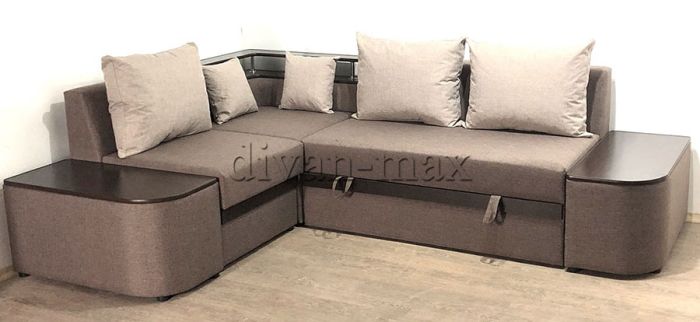 Угловой диван Монреаль + 2 тумбы -89