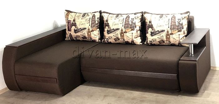Угловой диван Токио (нишы+бар) -3