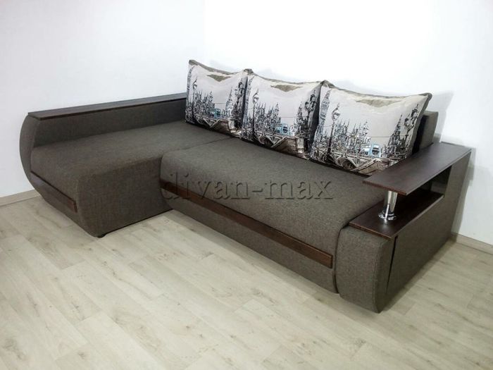 Угловой диван Токио (нишы+бар) -3