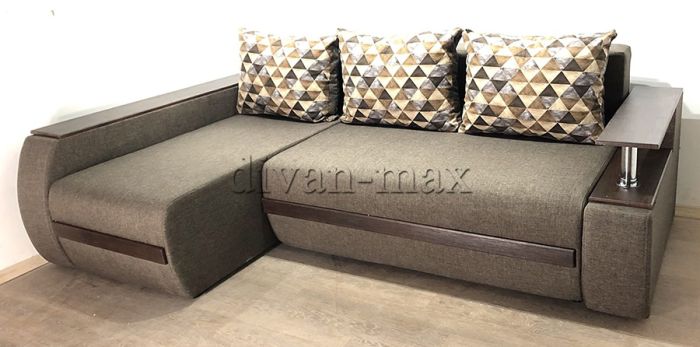 Угловой диван Токио (нишы+бар) -3