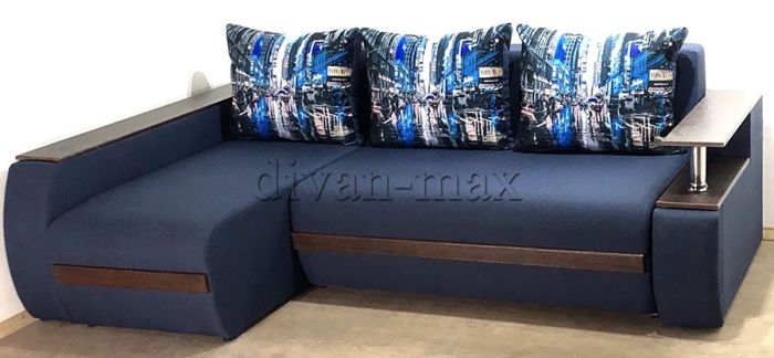 Угловой диван Токио (нишы+бар) -3