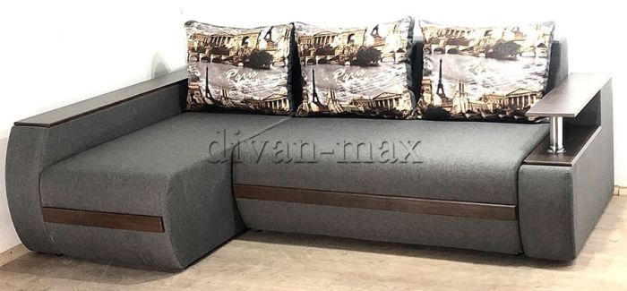 Угловой диван Токио (нишы+бар) -3