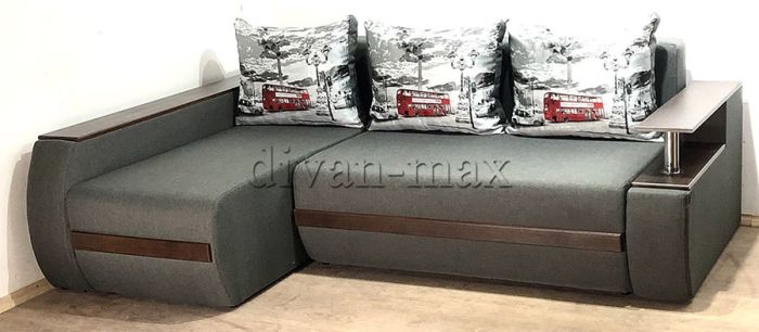 Угловой диван Токио (нишы+бар) -3