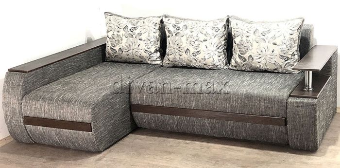 Угловой диван Токио (нишы+бар) -3