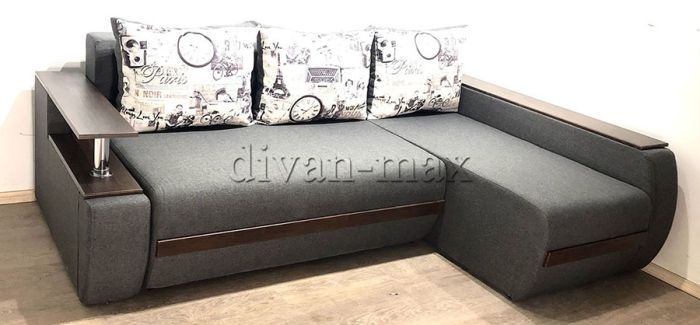 Угловой диван Токио (нишы+бар) -3