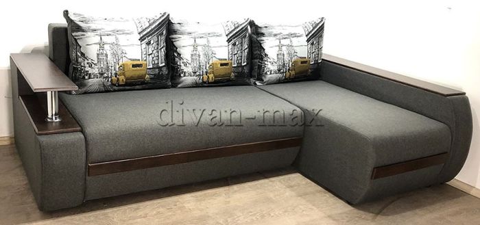 Угловой диван Токио (нишы+бар) -3