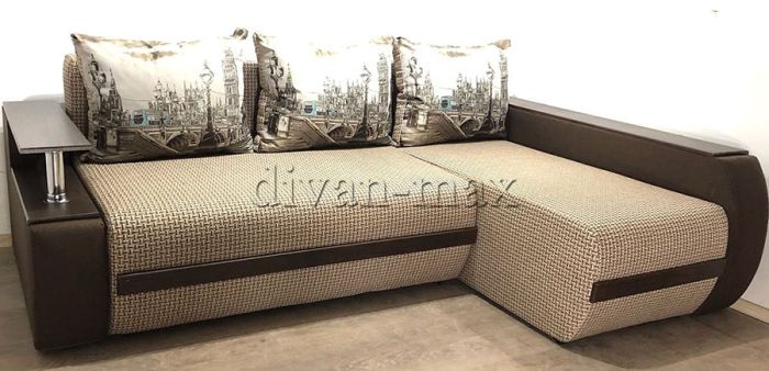 Угловой диван Токио (нишы+бар) -3