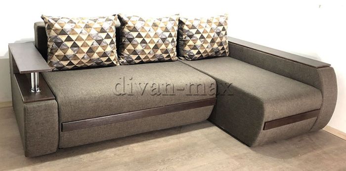 Угловой диван Токио (нишы+бар) -3