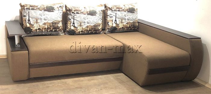 Угловой диван Токио (нишы+бар) -3