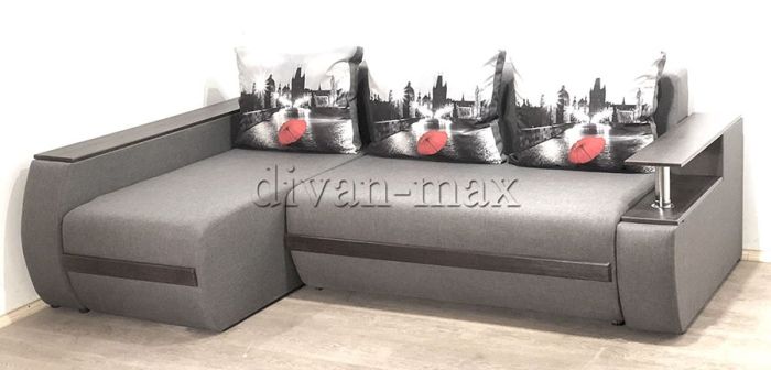 Угловой диван Токио (нишы+бар) -3