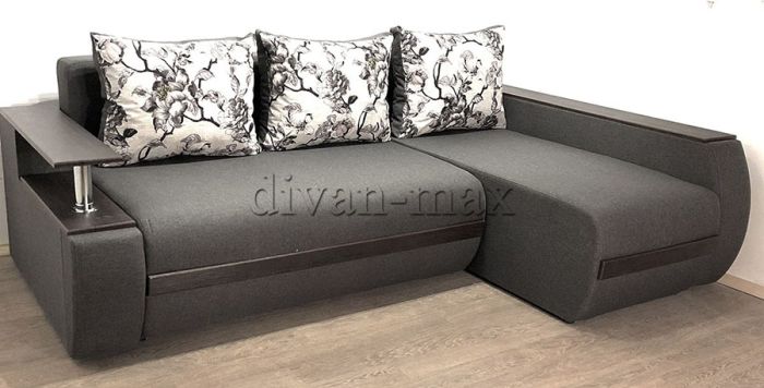 Угловой диван Токио (нишы+бар) -3