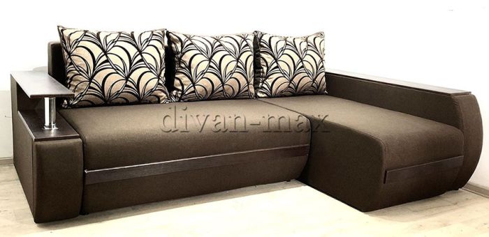 Угловой диван Токио (нишы+бар) -3