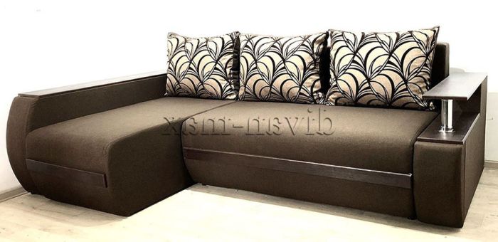 Угловой диван Токио (нишы+бар) -3