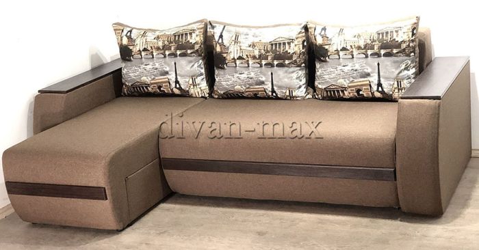 Угловой диван Токио 2 Универсал (+нишы в быльцах) -3