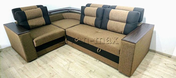 Угловой диван Люкс универсал (+две ниши) -3