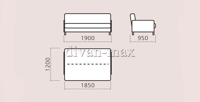 Диван Бук -3