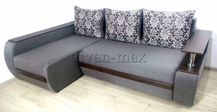 Угловой диван Токио (нишы+бар) -3
