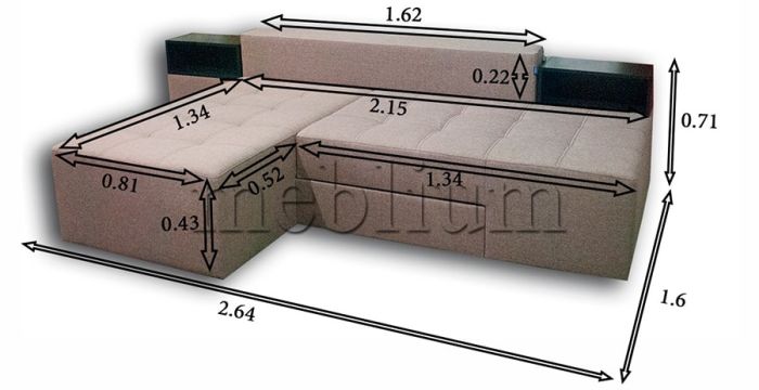 Диван трансформер Комбо 3 универсал - 89 part 1