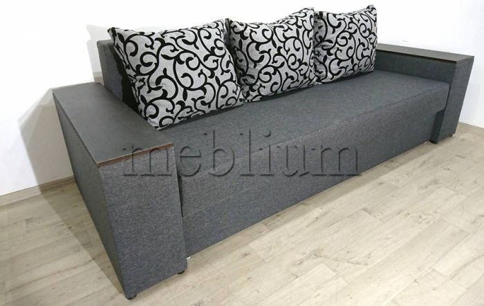 Диван Максимус (Большое спальное место+Ниши в быльцах) -89 Baige_Braun_podushka_Persan_5_kvitu