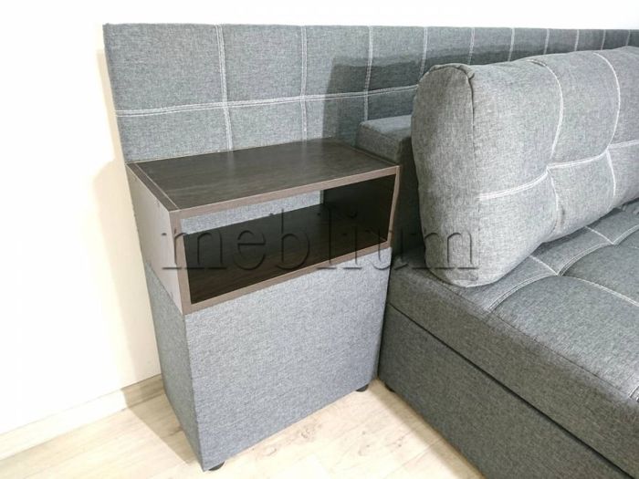 Диван Оптимус 4 Плюс универсал (со спинкой плюс ниша в боковых тумбах) -90