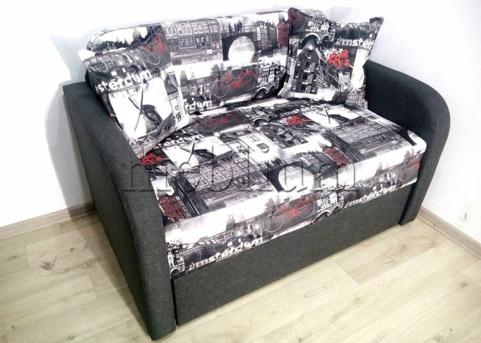 Диван Гном-М 110 -12 Rio_lait_grey_Rio_dark_grey