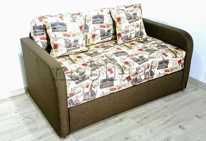 Диван Гном-М 130 -12 Rio_lait_grey_Rio_dark_grey