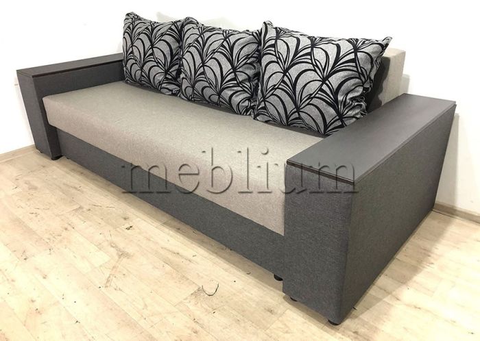 Диван Максимус (Большое спальное место+Ниши в быльцах) -89 Baige_Braun_podushka_Persan_5_kvitu