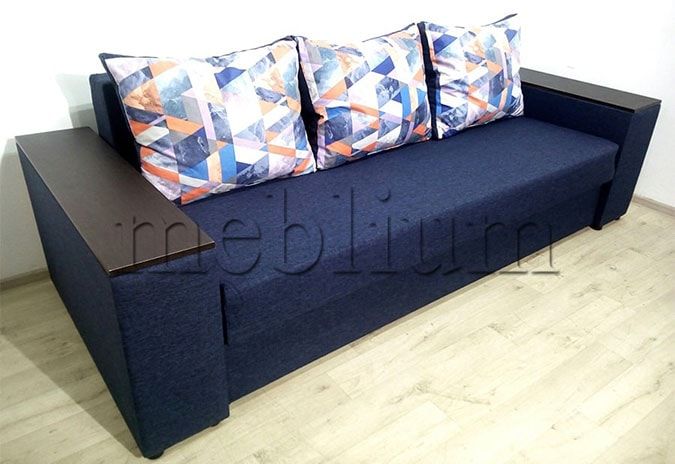 Диван Максимус (Большое спальное место+Ниши в быльцах) -89 Baige_Braun_podushka_Persan_5_kvitu