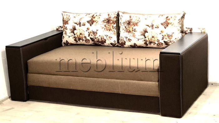 Диван Миллениум 2 ниши 160 -90 Baige_Braun_kvitu_2