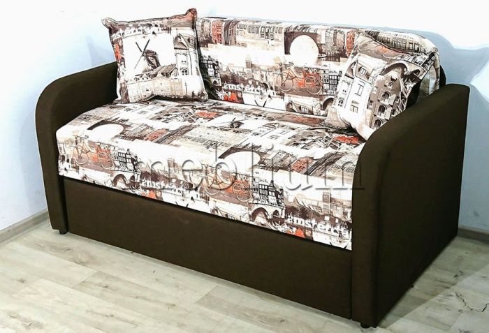 Диван Гном-М 130 -12 Rio_lait_grey_Rio_dark_grey