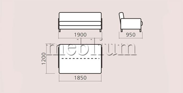 Диван Бук -3