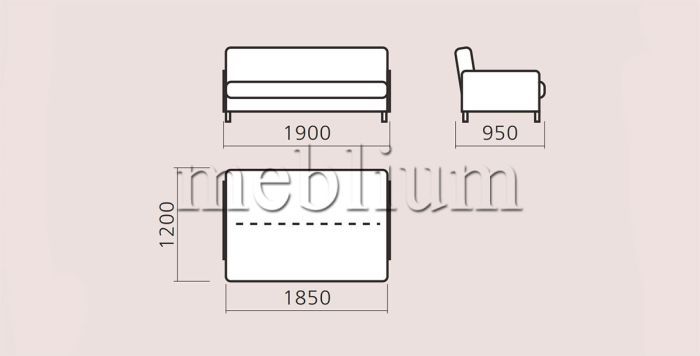 Диван Бук -3 Marsel
