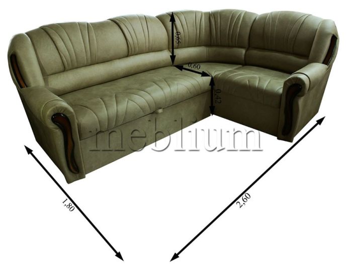 Угловой диван Лорд универсал -90 Camel_universal