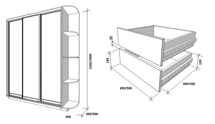 Шкаф-купе ширина 900 -92